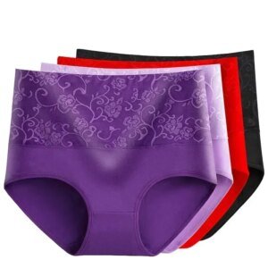 High Waist Seamless Cotton Panties