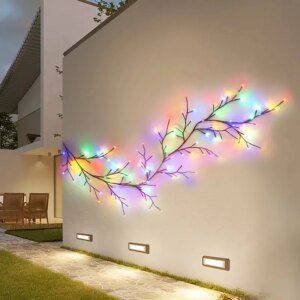 Willow Vine String Lights – USB DIY 8 Modes Wall Vines with Willow Branch Lights